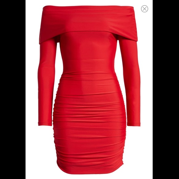 Move Over Off the Shoulder Body-Con Dress - Picture 1 of 7